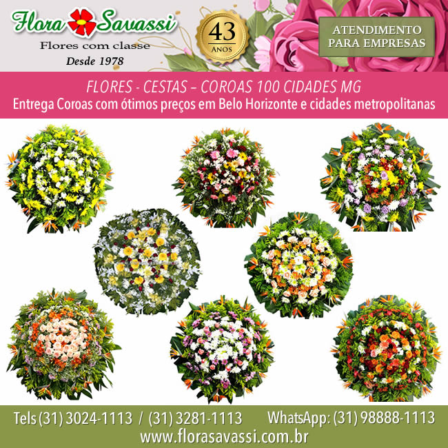 Cemitério São Judas Tadeu, coroa de flores velório São Judas Tadeu em Contagem floricultura coroa de flores Contagem MG