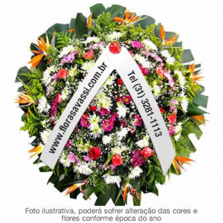 Floricultura entrega coroa de flores velórios cemitério em Onça União, Catas Altas da Noruega, Caeté MG