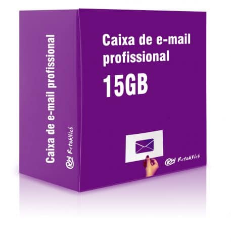 Caixa e email profissional 15 GB de espaço