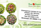 Coroa de flores Sete Lagoas floricultura entrega coroas velórios e cemitérios em Sete Lagoas MG