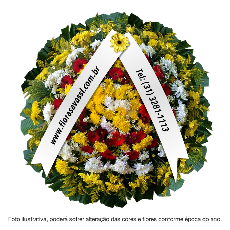 Coroa de flores em Sete Lagoas MG floricultura entrega coroas velórios cemitério em Sete Lagoas MG
