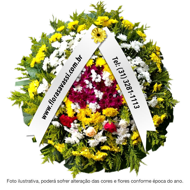 Coroa de flores em Pará de Minas MG floricultura entrega coroas Cemitério Santo Antônio em Pará de Minas MG