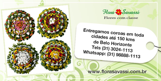 Floricultura coroa de flores em São Bartolomeu, São Brás do Suaçuí, São Domingos do Prata MG