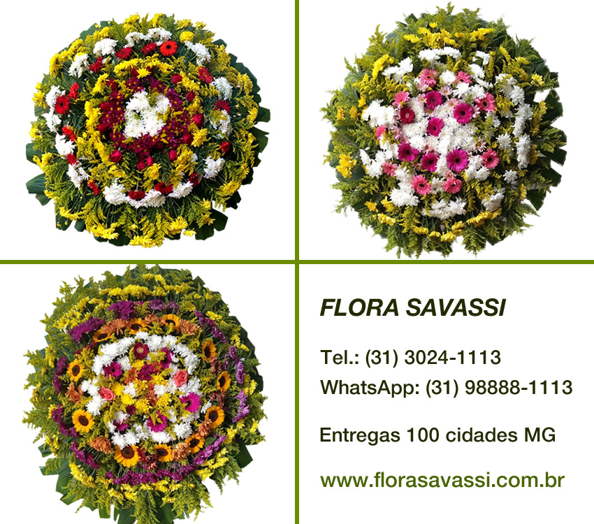 Floricultura coroa de flores em São Bartolomeu, São Brás do Suaçuí, São Domingos do Prata MG