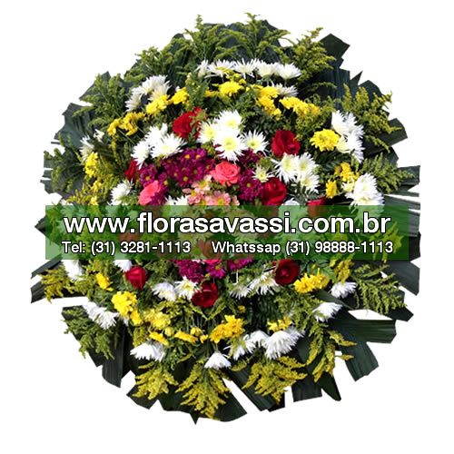 Coroa de Flores em Lagoa Santa MG, floricultura entrega coroa velório e cemitério em Lagoa Santa MG arranjo sepultamento