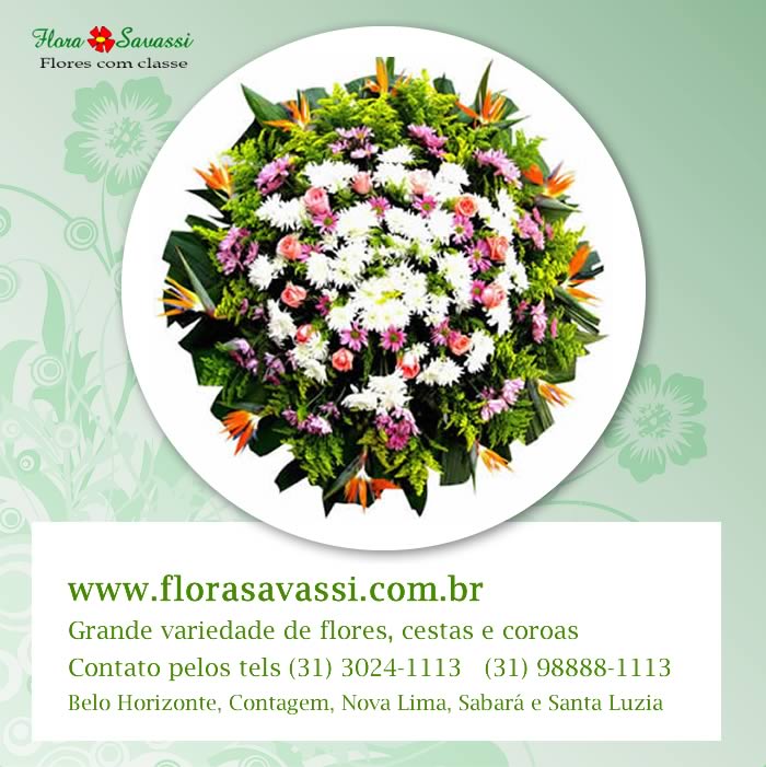 Ibirité MG floricultura Flora entrega coroa, coroas de flores velório cemitério em Ibirité MG