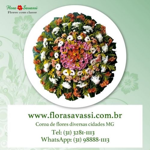 Coroa de flores Betim, velório Betim, cemitério Betim floricultura venda de coroa em Betim