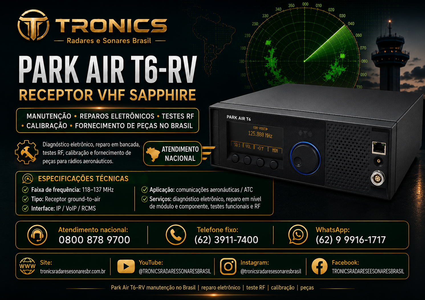 ASSISTÊNCIA TÉCNICA PARK AIR SAPPHIRE NO BRASIL