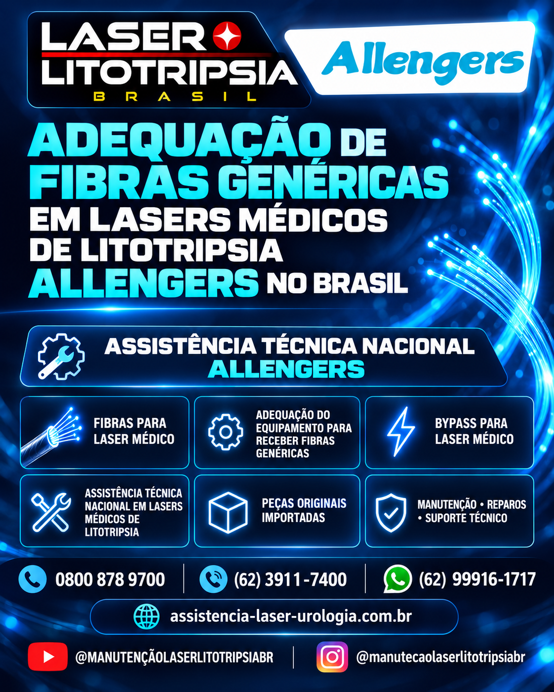 MANUTENÇÃO – ASSISTÊNCIA TÉCNICA EM LASER DE LITOTRIPSIA UROLOGIA NO BRASIL